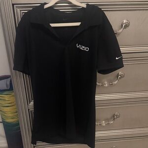 Vizio Black Short-Sleeve Logo Polo